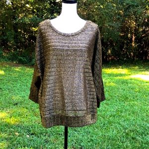 Gold metallic top